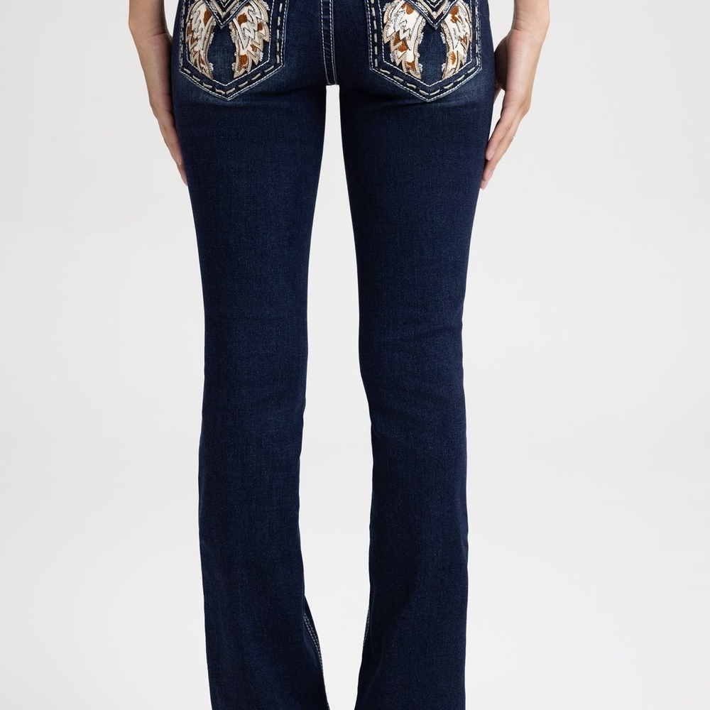 New Miss Me Marleigh Wings Bootcut Jeans